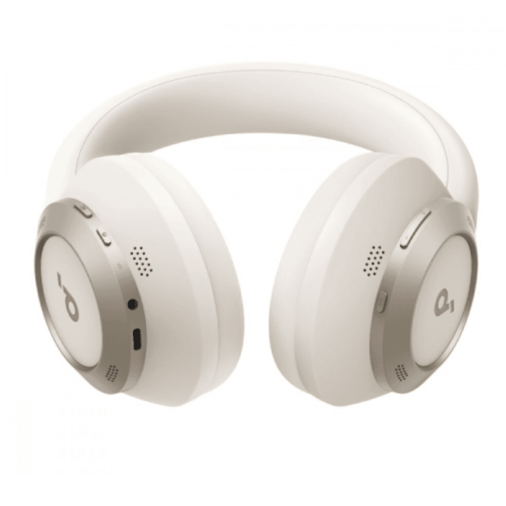 Anker Soundcore Space One Pro Wireless Over Ear Headset, A3062H21 - White
