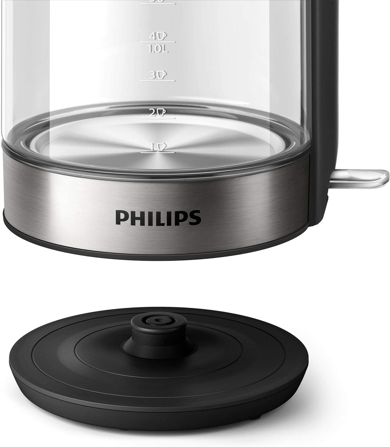 Philips Glass Electric Kettle, 2200W, 1.7L - Silver, HD9339