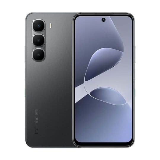 إنفينيكس هوت 60، سعة 128 جيجابايت، 6 جيجا رام، 5G، بشريحتين اتصال، أسود مع ضمان سنتين