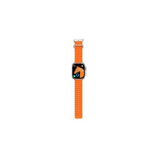 iTel Smart Watch 2 Ultra, Silver Case and Orange Band