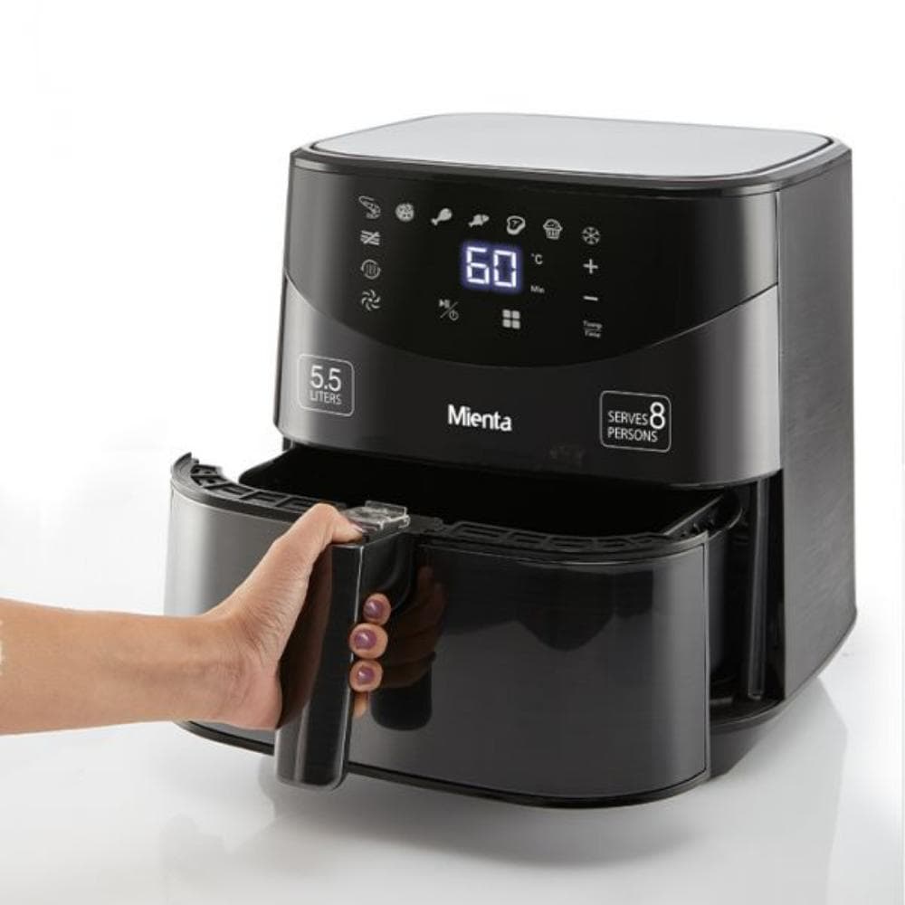 Mienta Air Fryer, 1700 Watt, 5.5 Liters, Digital, AF47234A - Black