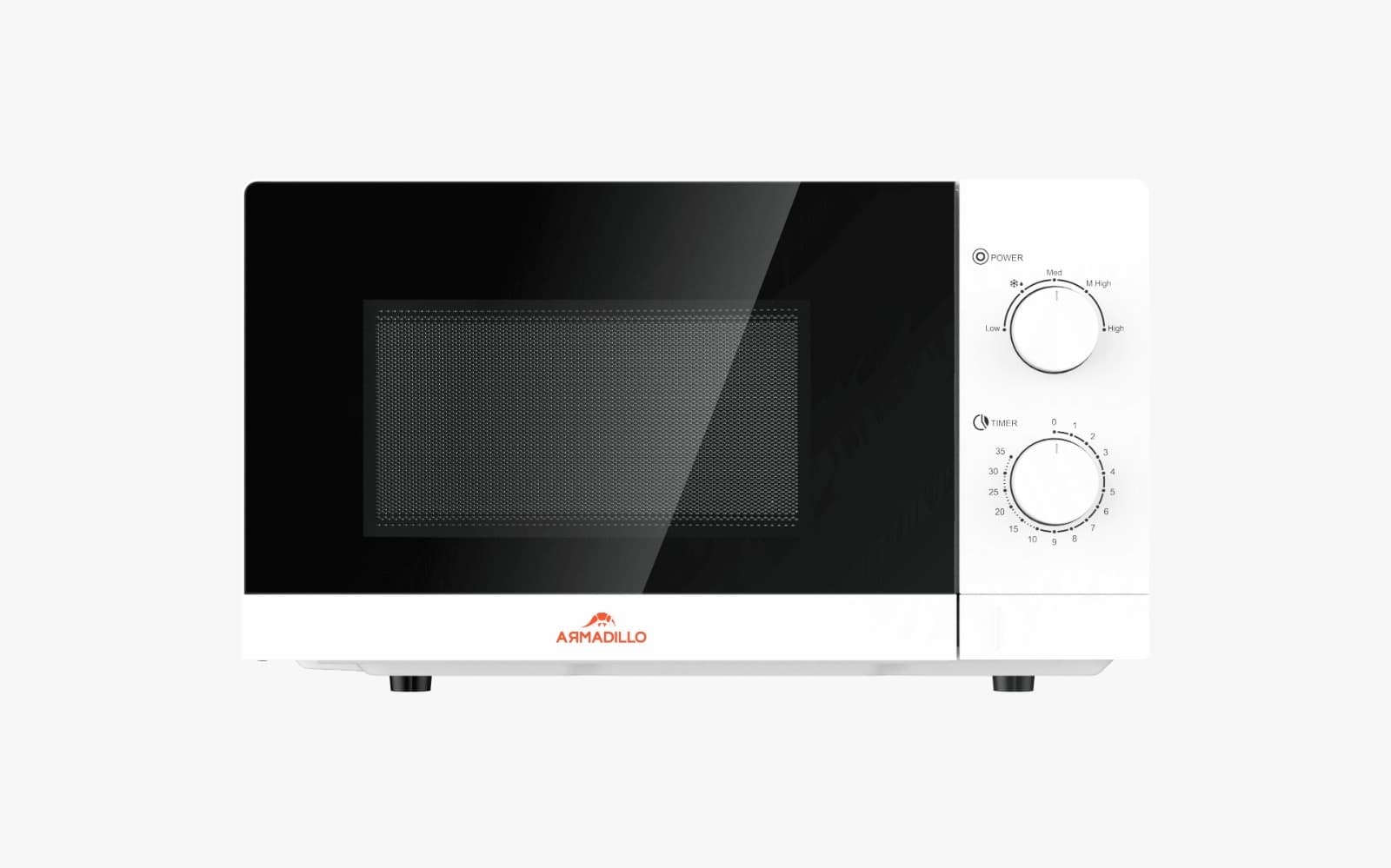 Armadillo Microwave, 20 Liters, 700-1100 Watts - White, ARM-SDA-MW-WH-0000