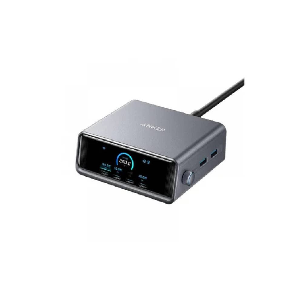 Anker Smart Ultra PowerFul DeskTop Charging Station 250W, 6port Gan Prime - Gray