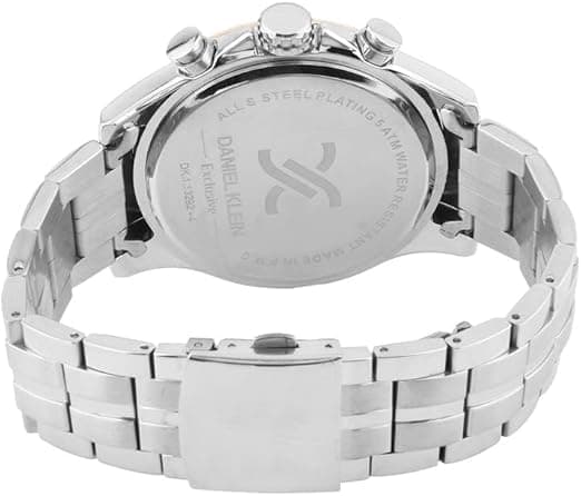 Daniel Klein Analog Casual Watch for Men, 45 mm, Stainless Steel Strap - Silver, DK.1.13292-4
