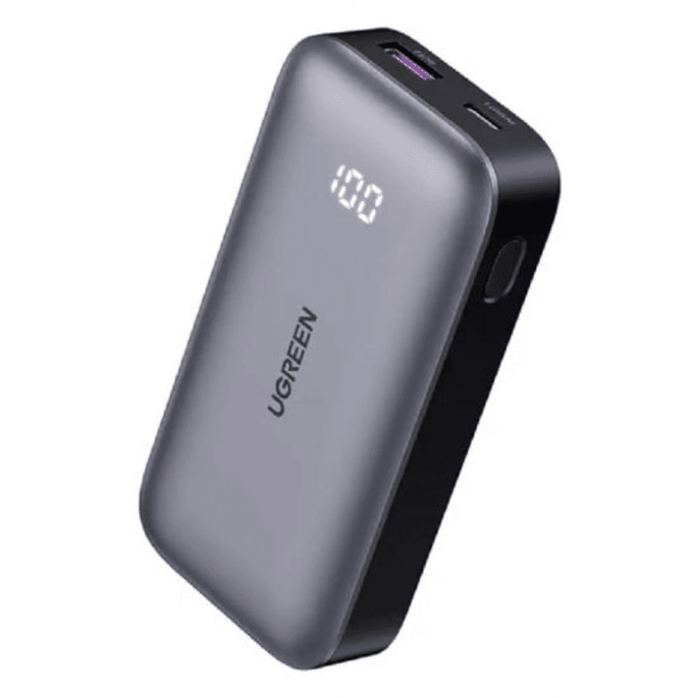 UGREEN 10,000mAh Fast Charging Power Bank 30W, PB502 - Gray