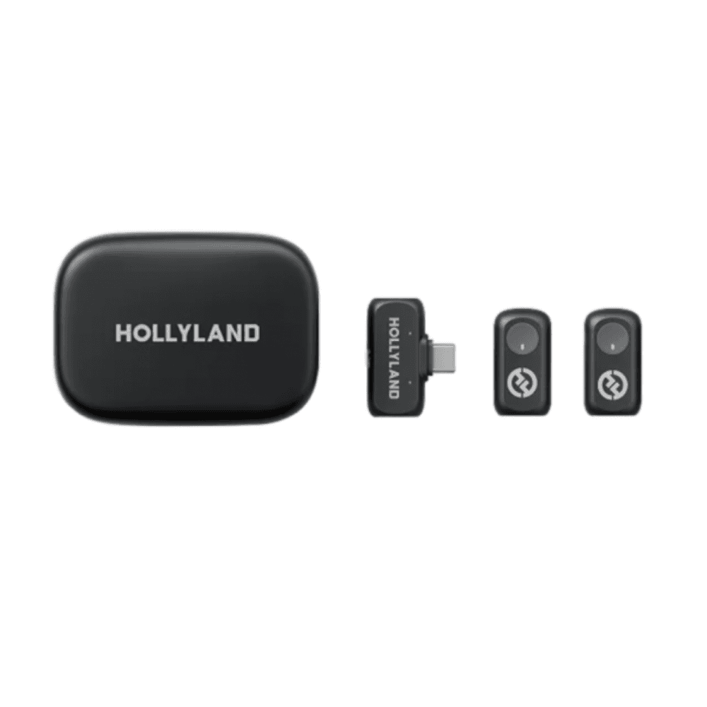 HOLLYLAND LARK A1 USB-C Wireless Lavalier Microphone Duo - Space Grey