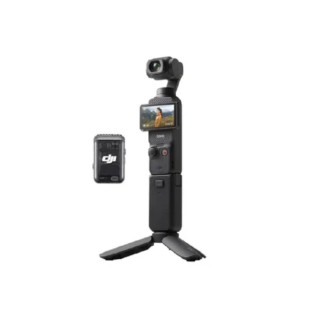 دي جي آي أوزمو بوكيت 3 مجموعة المنشئ - كاميرا محمولة بدقة 4K مع مستشعر مقاس 1 بوصة - رمادي