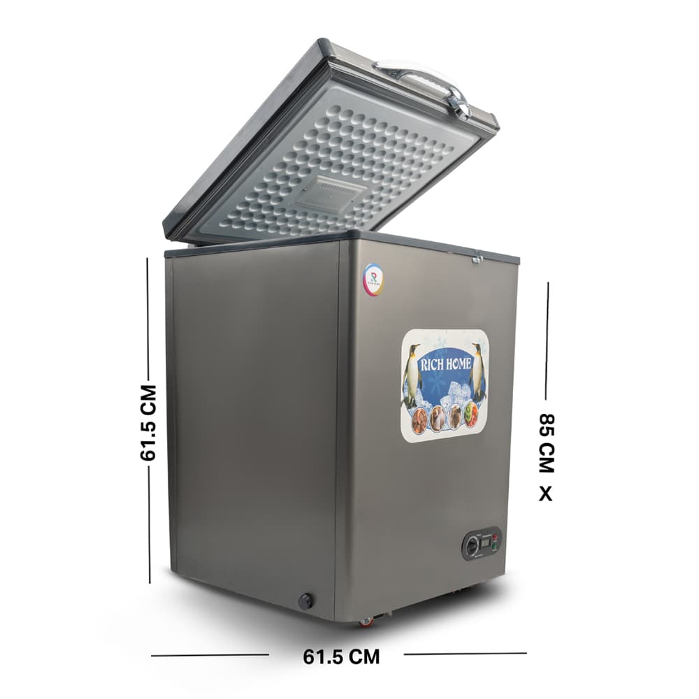 Rich Home Chest Freezer, De Frost - Silver, RH-CFD 170ss