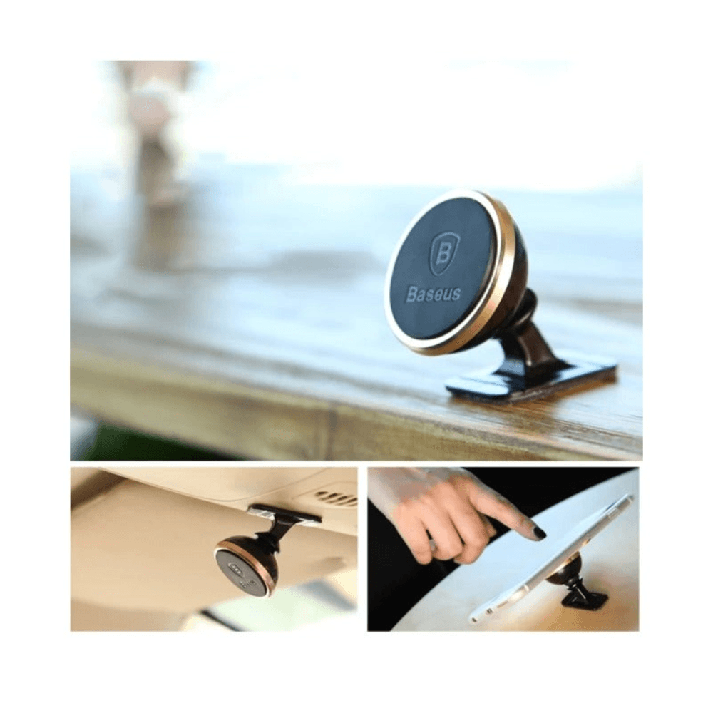 Baseus 360° Adjustable Magnetic Phone Mount, SUCX140015 - Gold