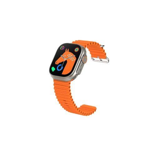 iTel Smart Watch 2 Ultra, Silver Case and Orange Band