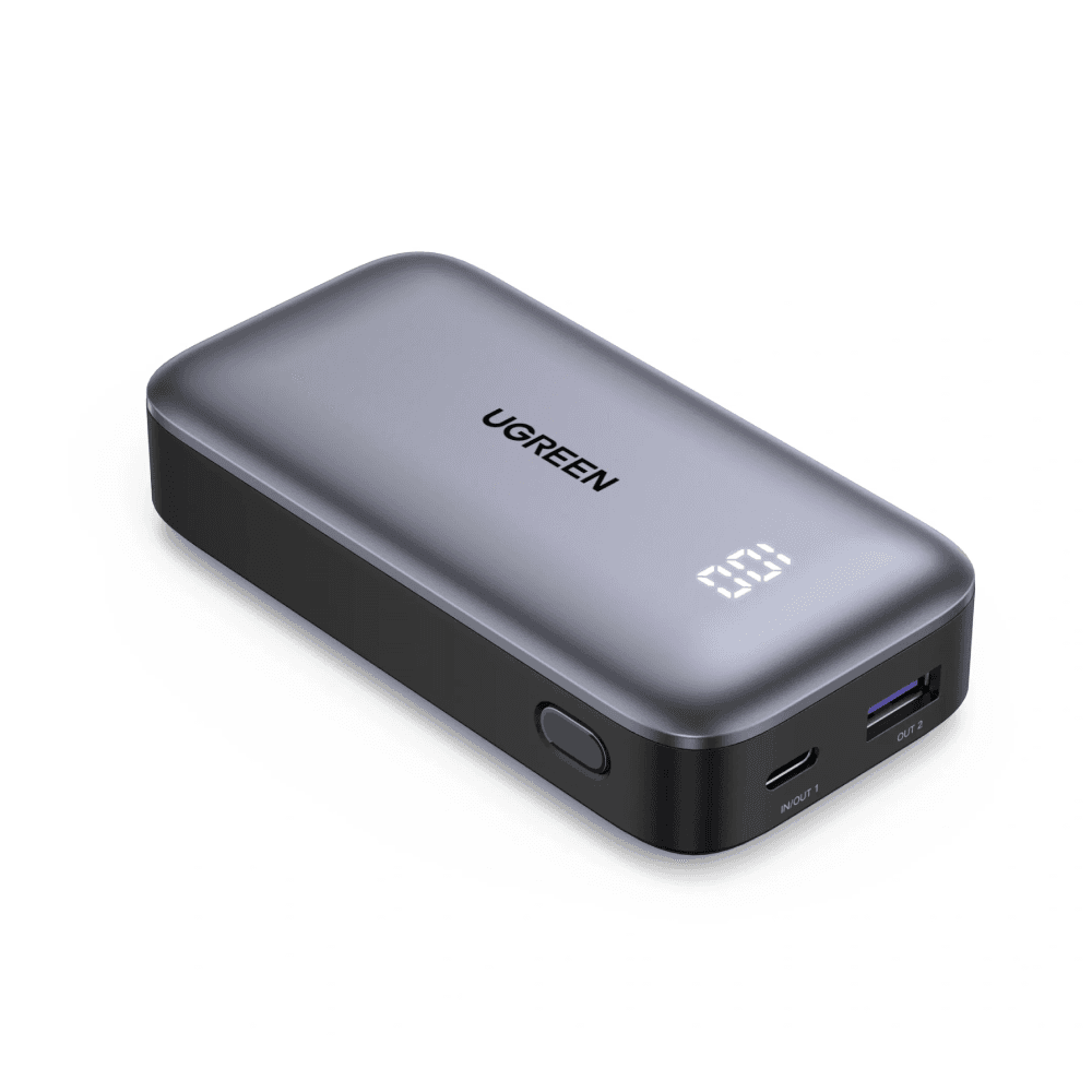 UGREEN 10,000mAh Fast Charging Power Bank 30W, PB502 - Gray