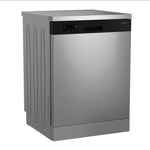 Ariston Dishwasher, 60 cm, 13 Place Settings, 5 Programs, Turkish Style - Silver, DFN436X
