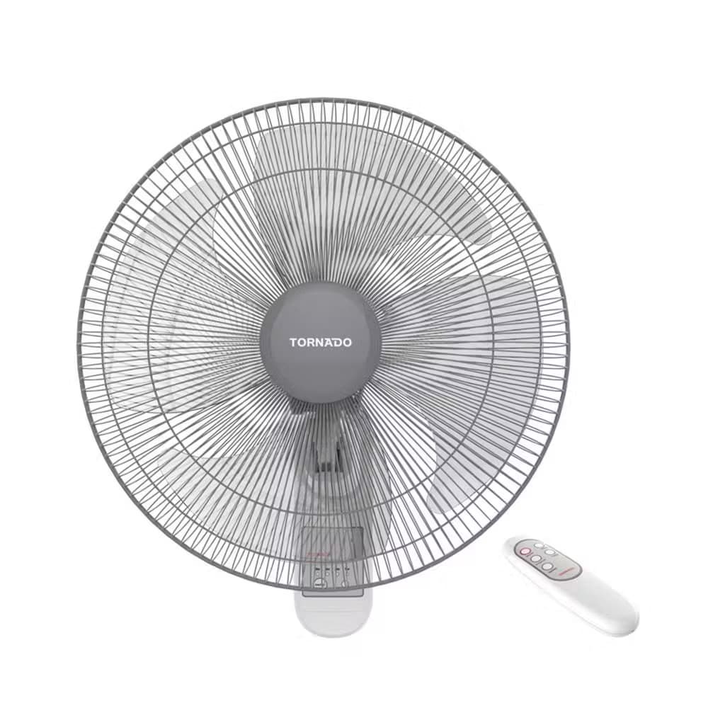 Tornado | Wall Fan, 16 Inch, 4 Blades, Remote Control - White, TWF-30