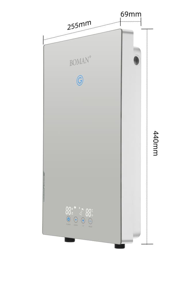 Bowman Instant Electric Water Heater, 12 kW - Light gold, WZL13-Light gold