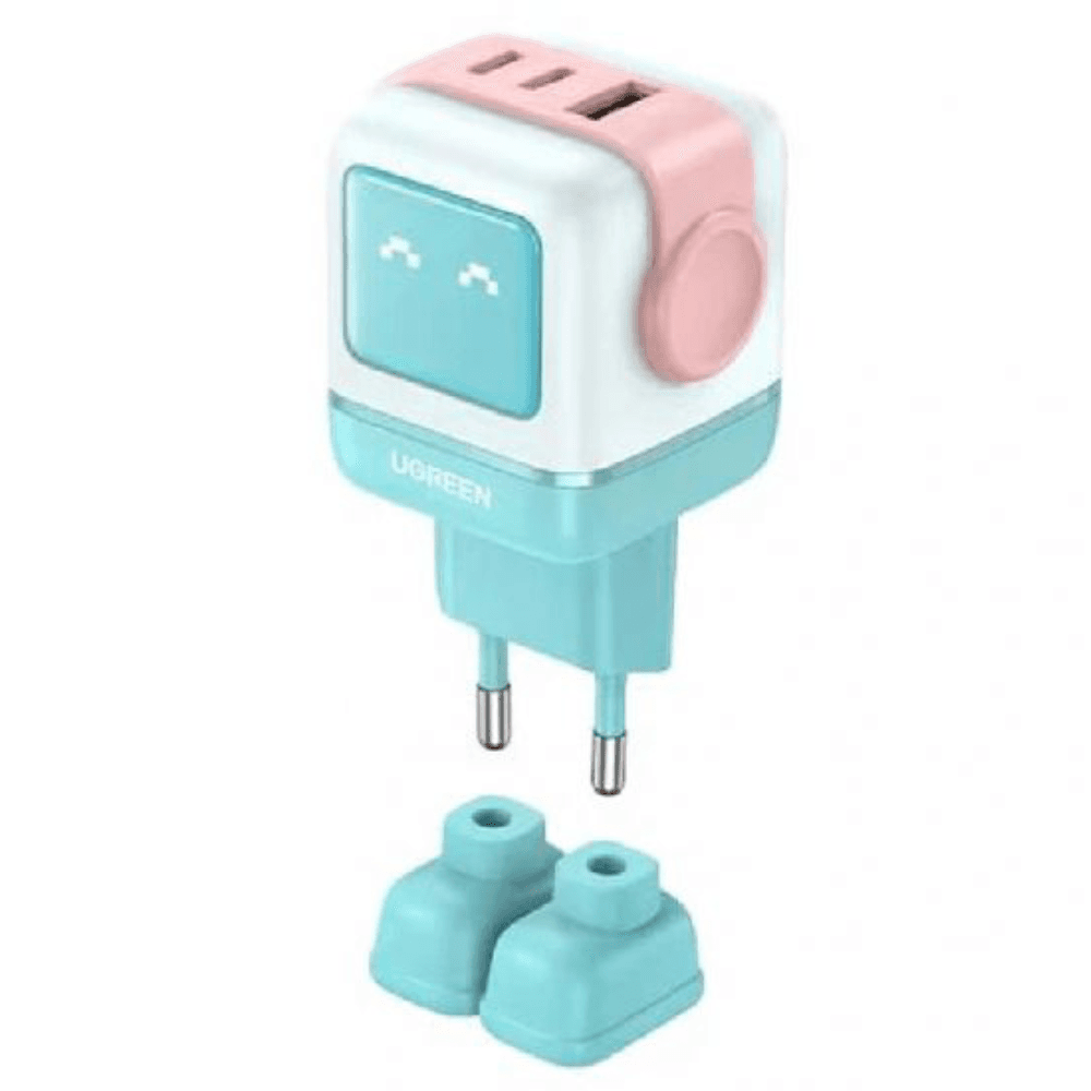 Ugreen Nexode RG Charger, 65W, 3 Port, CD361 - Blue