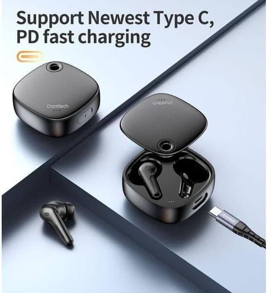 Choetech In-Ear Earbuds, 300 mAh, Black - BH-T17