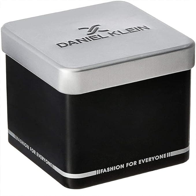 Daniel Klein Analog Watch for Men, Leather Strap - Black, DK.1.13278-1
