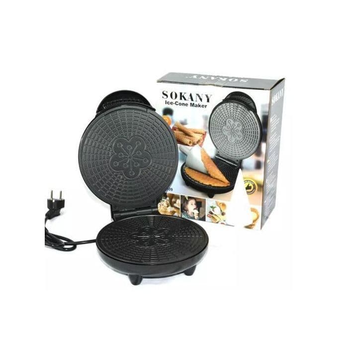 صانع الوافل وصانع الآيس كريم سوكاني، 1200 وات - فضى اسود
