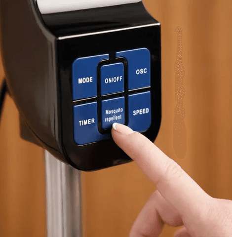 Armadillo Digital Stand Fan, With Remote Control, 18 Inch, Black - ARM-SDA-SFN-BK-0007