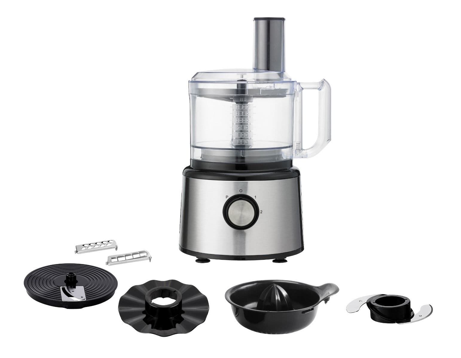 Fresh Food Processor, Multipurpose, 750 Watts, FP421-750 - Silver Black