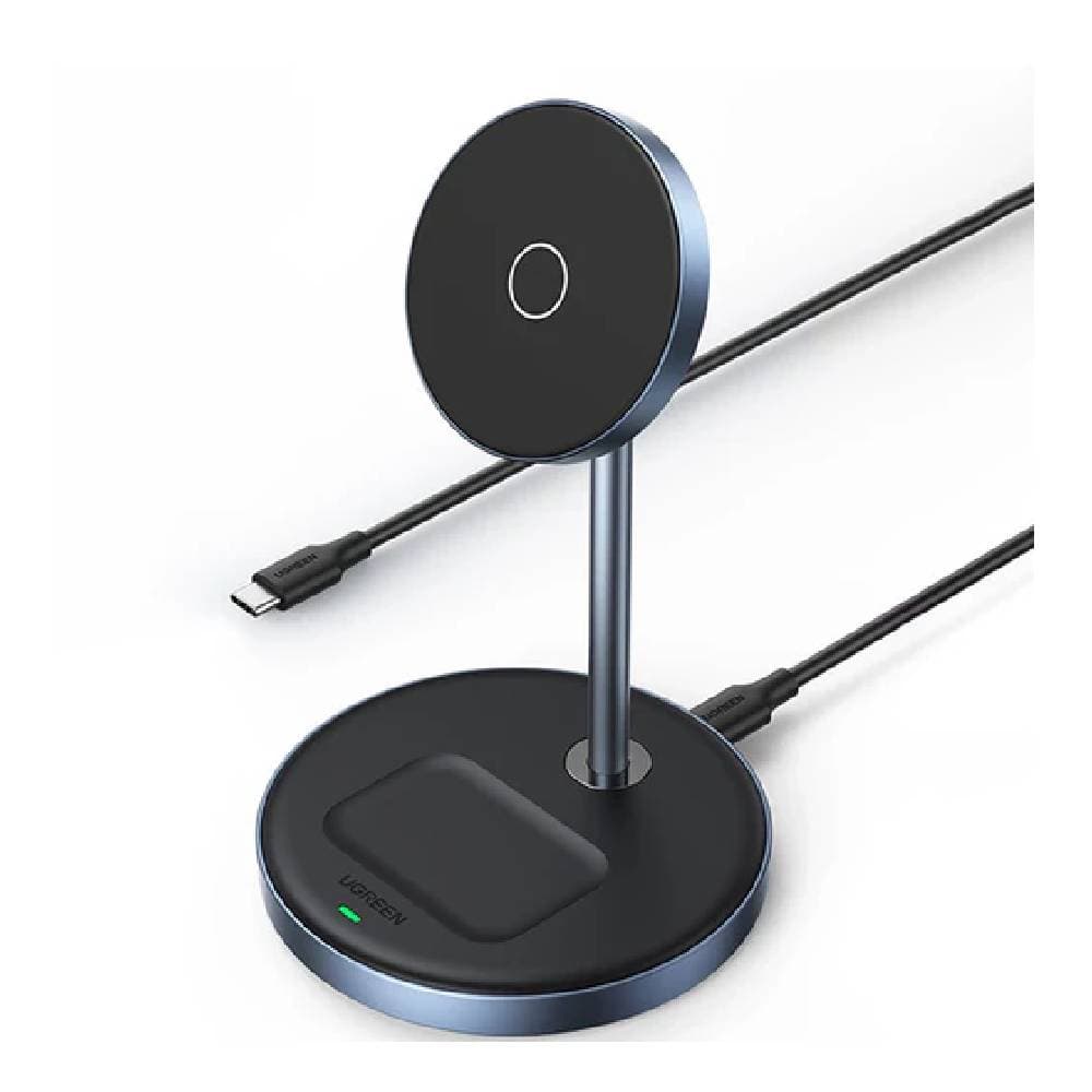 Ugreen 2 in 1 Wireless Charger Fast Magsafe Magnetic Stand Airpods Charging -Grey/Black