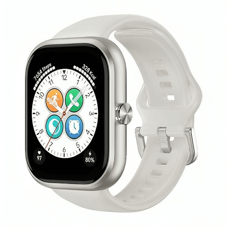 Honor CHOICE Haylou Warch Smart Watch, 1.95 Inch, White - BOT-WB01