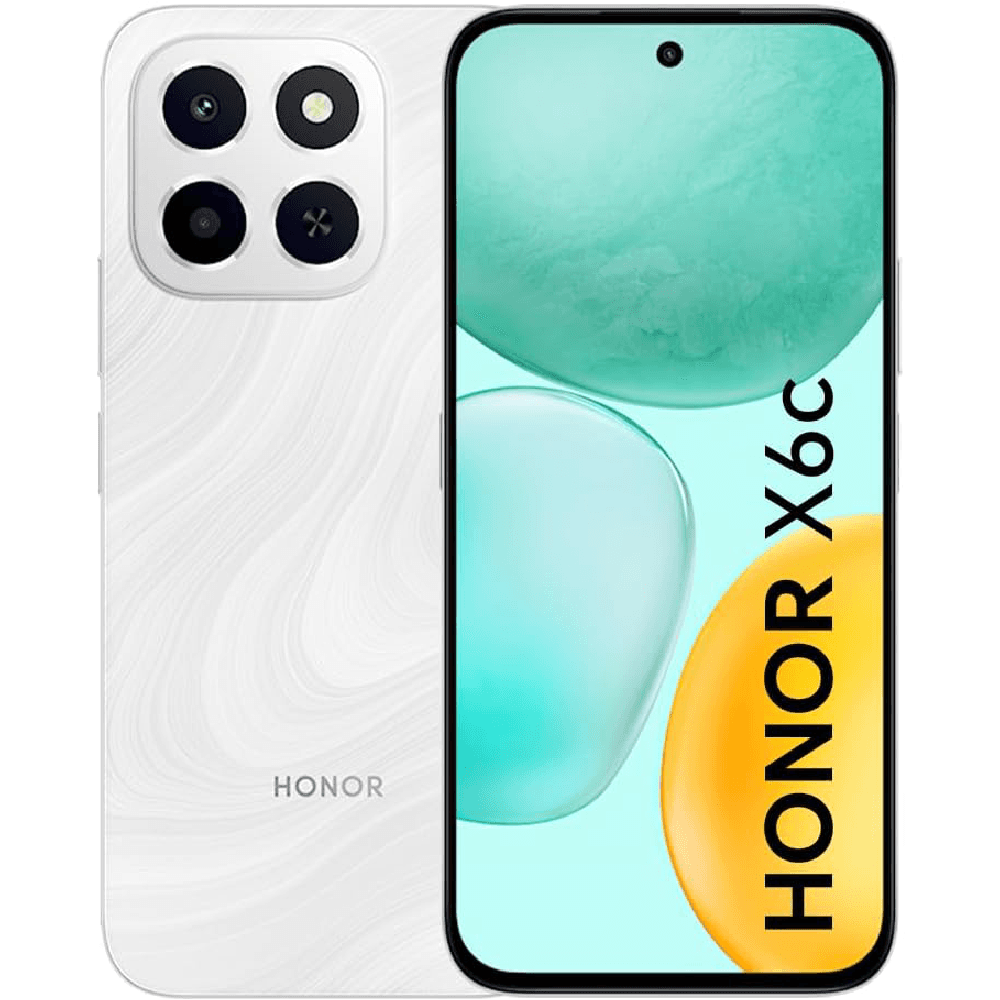 Honor X6c Dual SIM, 128GB, 6GB RAM, 4G LTE - Moonlight White