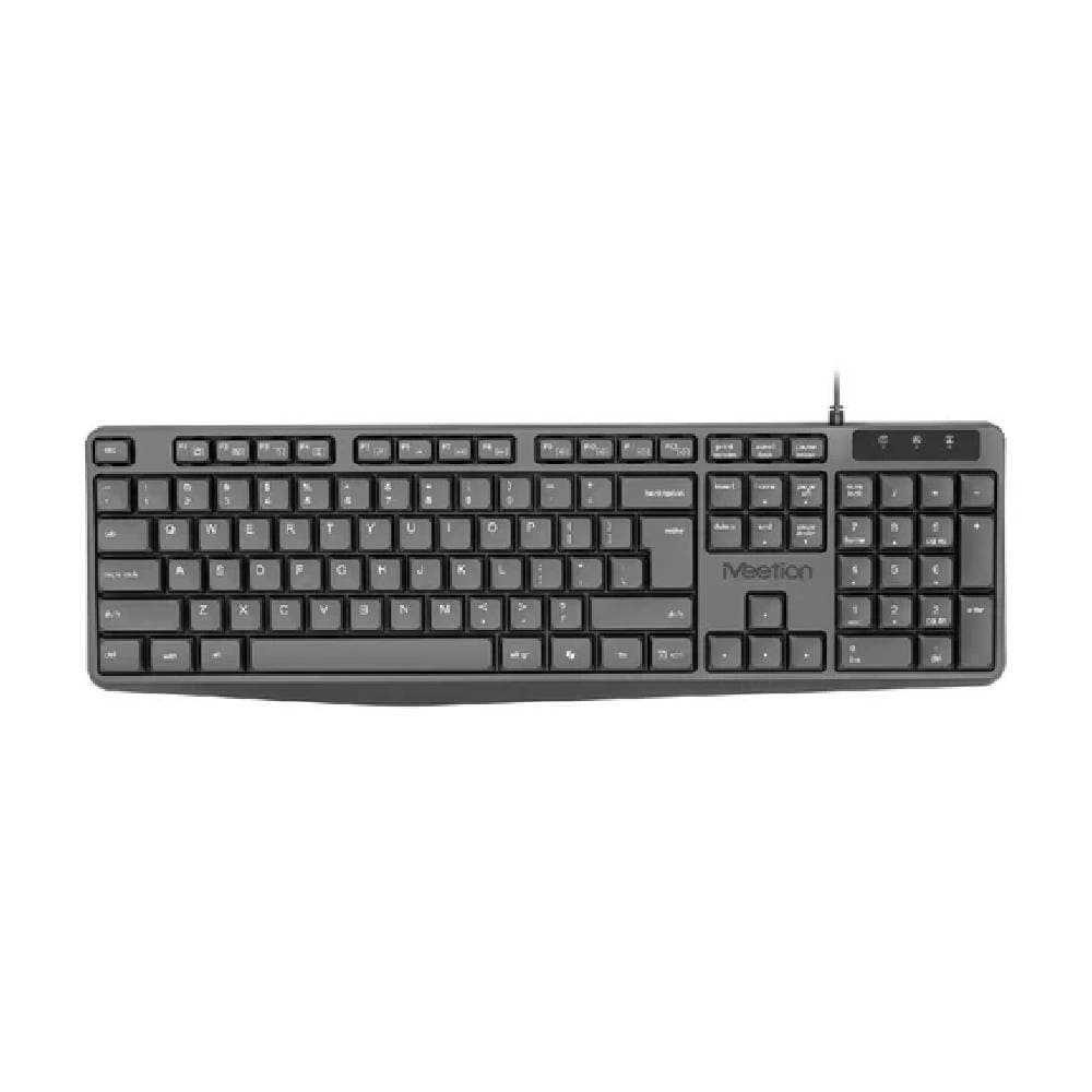 Meetion C235 Full-Size Wired Keyboard and Mouse Combo - Black