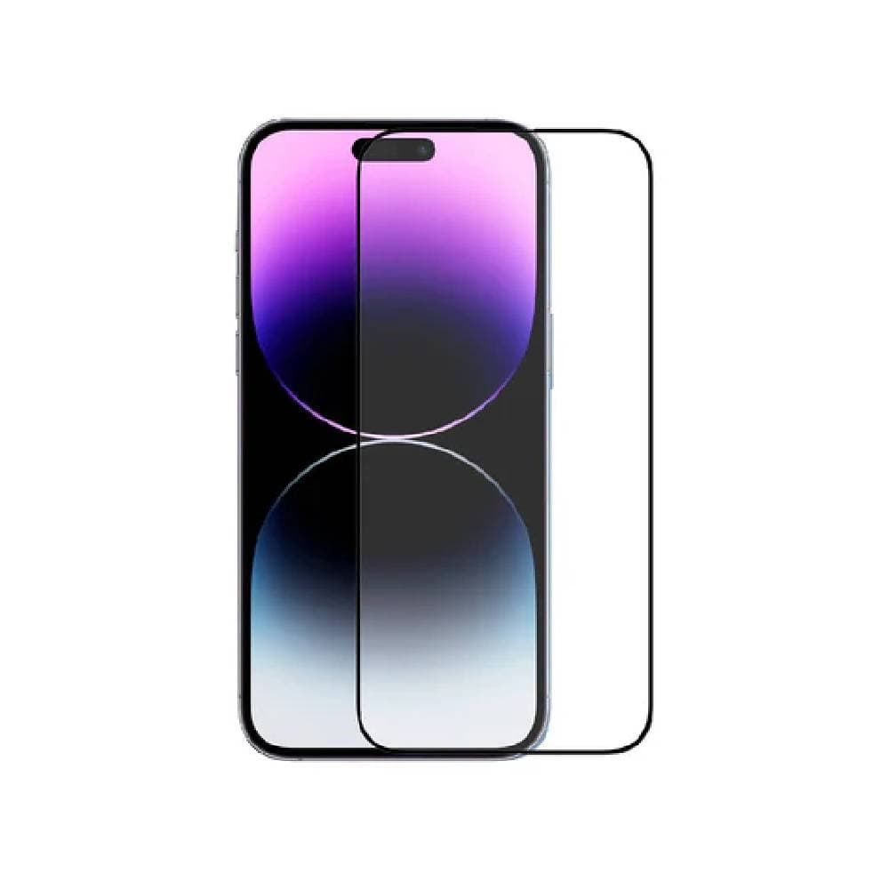 BayKron For iPhone 14 Pro Max Premium E2E Clear Edge to Edge Anti-Bacterial Protection-Clear