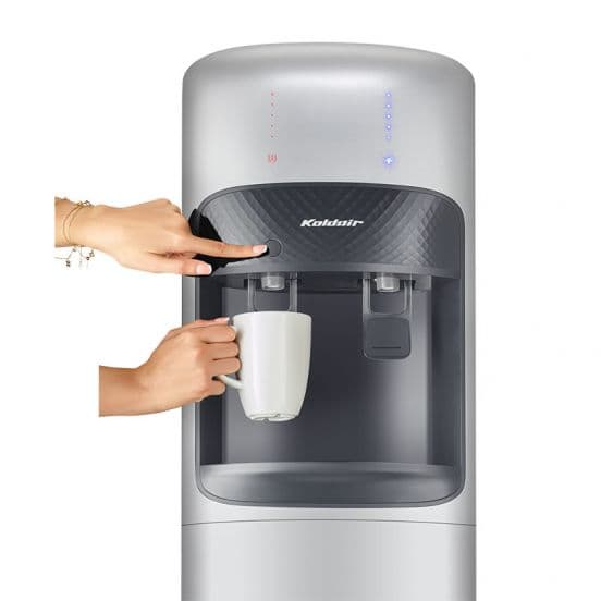 Koldair Hot & Cold Water Dispenser, 2 Taps, Silver - KWD-A2.1