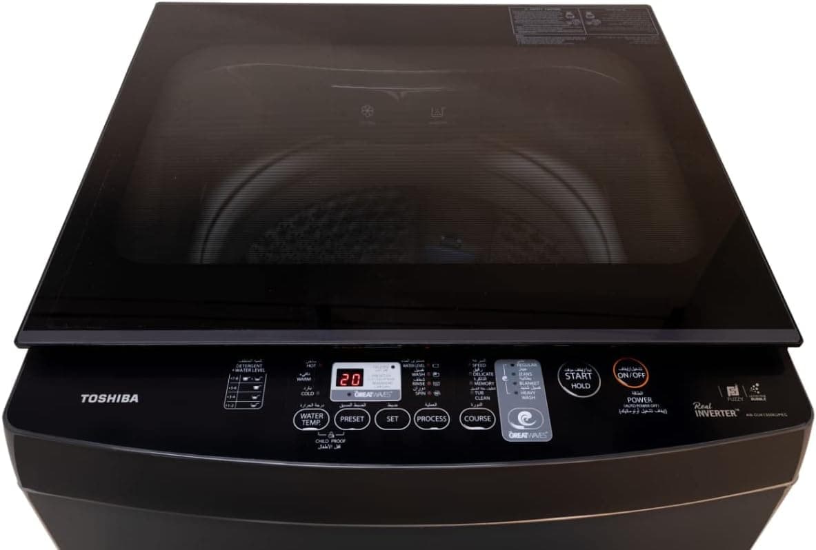 Toshiba Washing Machine, Top Automatic, 15 kg, Inverter, AW-DUHN1600LUPEG(SK) - Silver