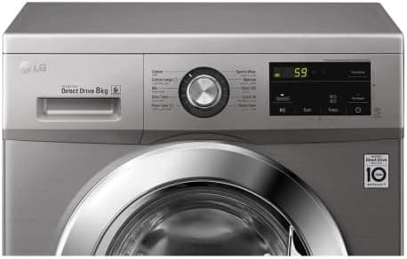 LG Front Loading Washing Machine, 7 Kg, 1200 RPM - Silver, FH2J3QDNG5