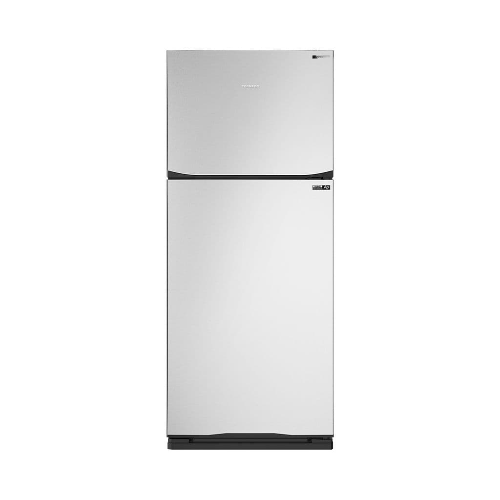 Tornado Refrigerator, 396 Liters, 14 Feet, 2 Doors, No Frost, Inverter, RF480TVSL - Silver