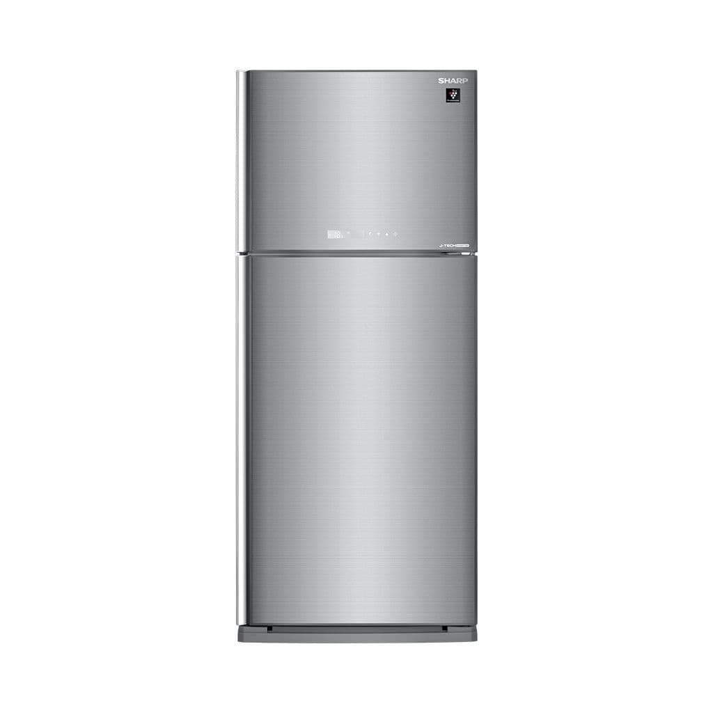 Sharp SJ-GV58G-SL No Frost Digital Refrigerator, Inverter, 2 Doors, 450 Liter - Silver
