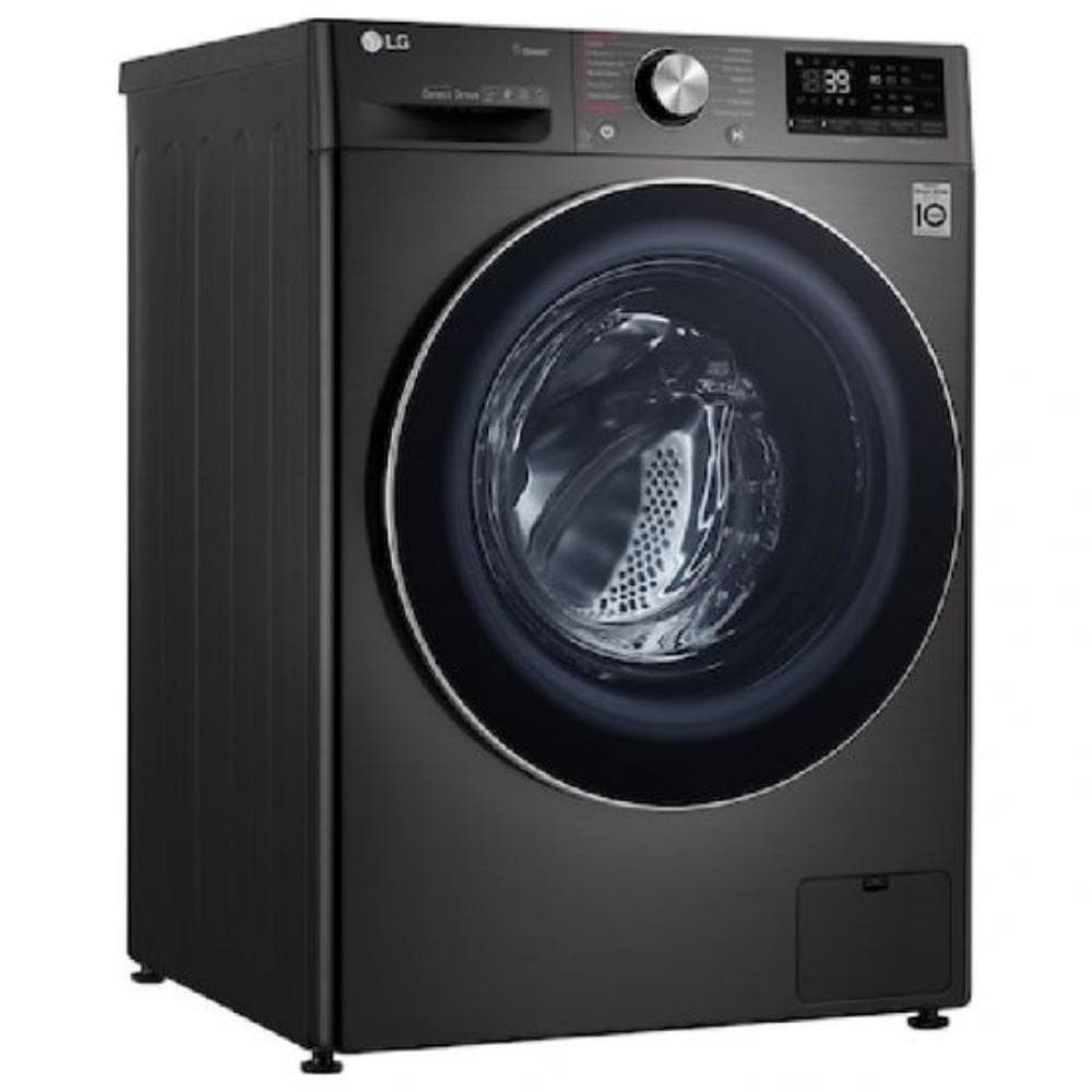 LG Front Load Full Automatic Washing Machine With Dryer, 9 Kg, F4R5VGG2E - Black Steel
