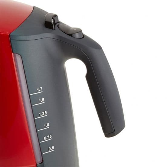 Braun Electric Water Kettle, 1.7 Liter, 2200 Watt - Red Black, WK300