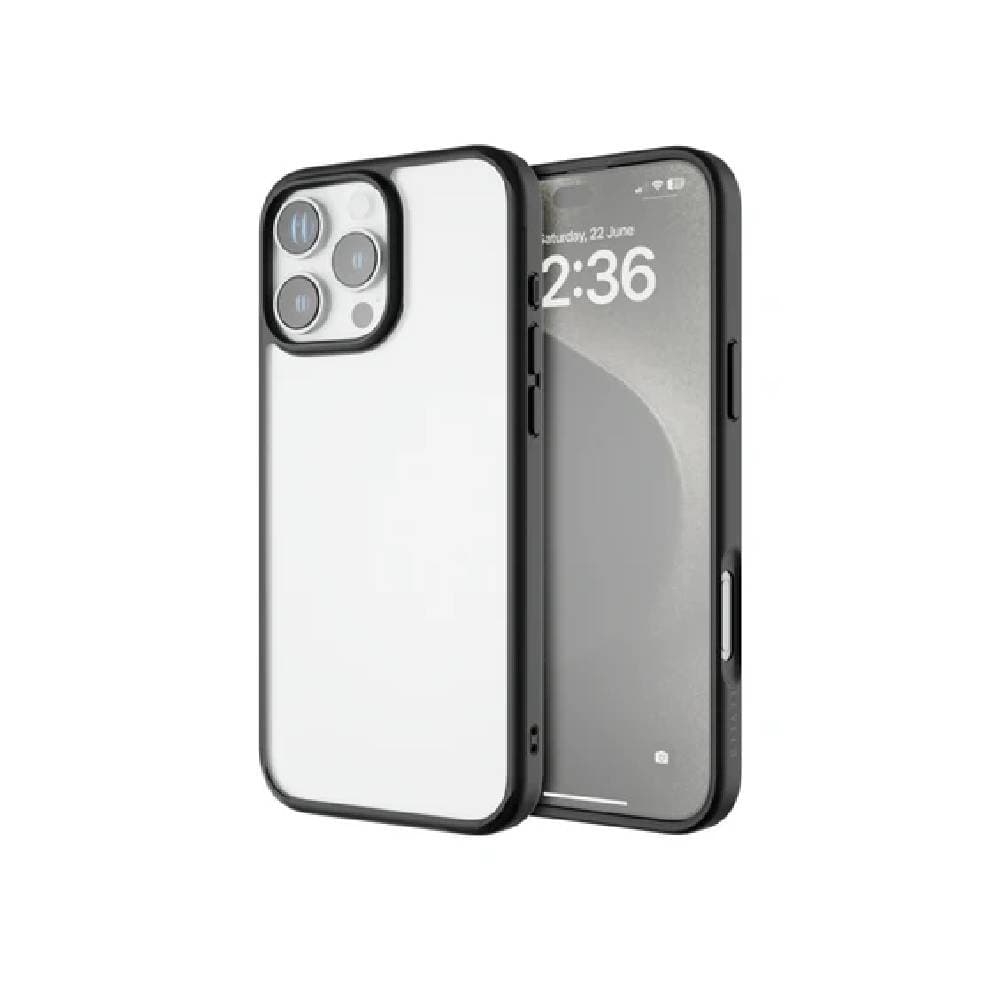 جراب ليفيلو Solo لهاتف Iphone 16 Pro Max، زوايا مقاومة للصدمات، تقنية Clearview - أسود