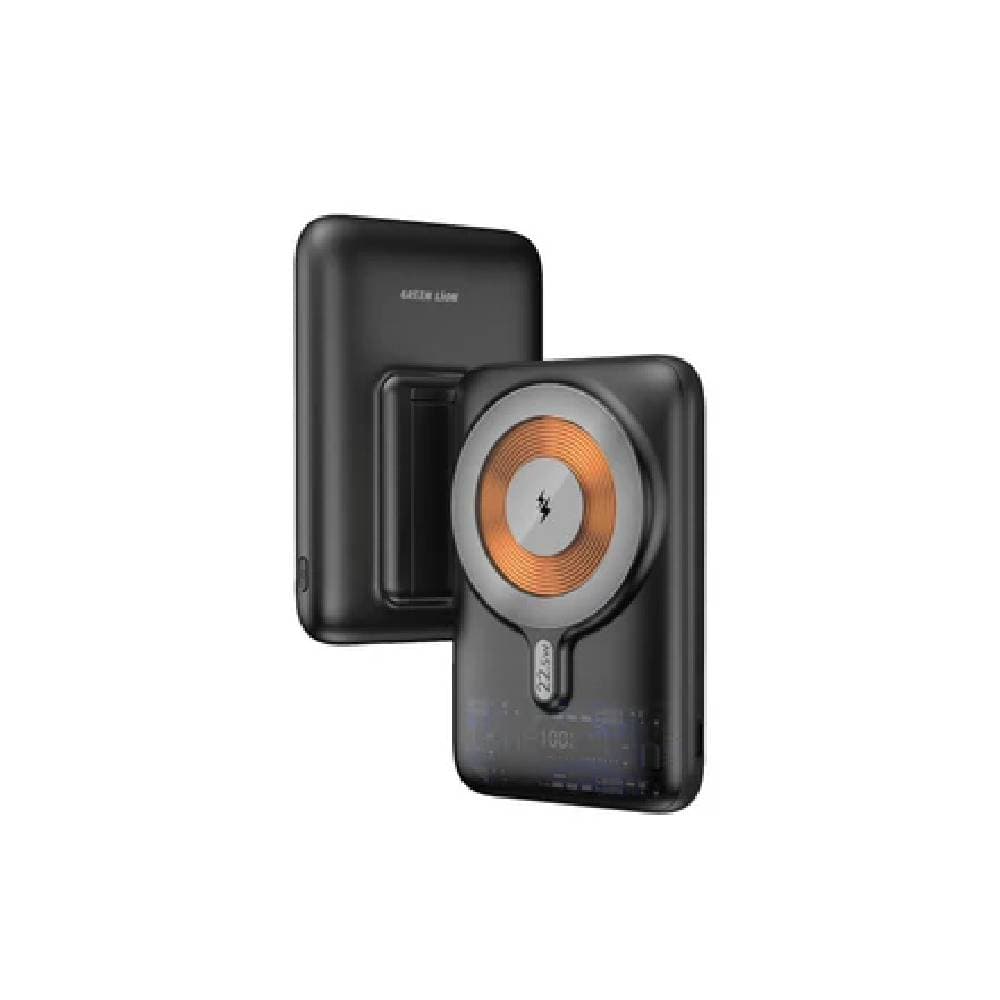 بنك طاقة لوسيد جرين ليون 10000 مللي أمبير/ساعة، متوافق مع ماج سيف - أسود