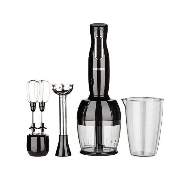 خلاط يدوي تورنيدو، 1000 وات - ابيض أسود، THB-1000MC