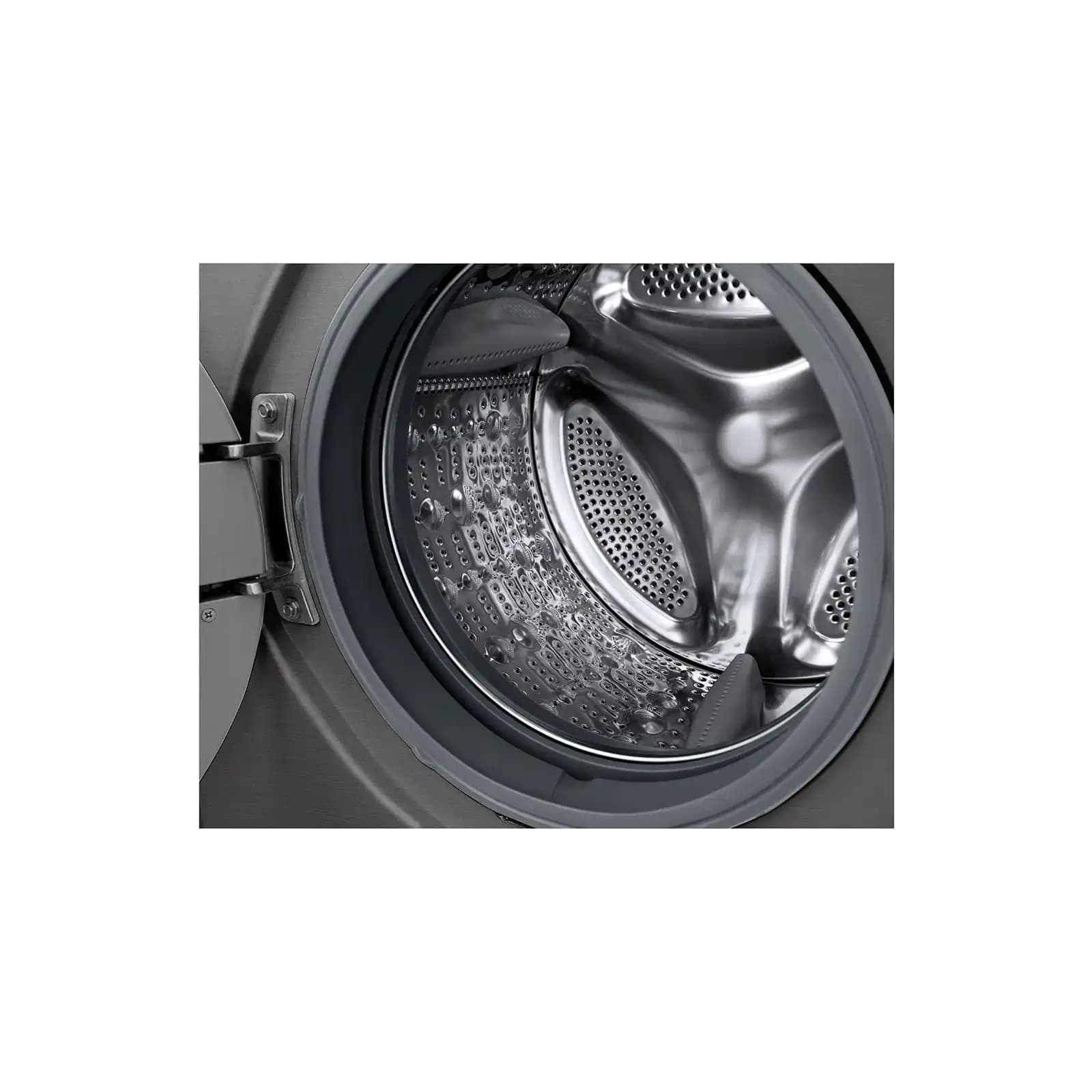 LG I Front Load Automatic Washer with Dryer, Inverter Motor, 8 Kg - Silver, F4J3TMG5P