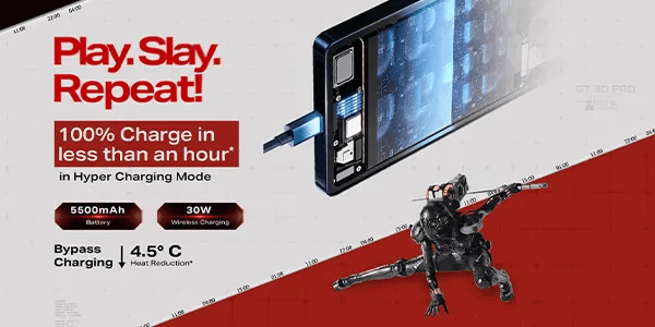 Infinix GT 30 Pro Dual Sim, 512GB, 12GB Ram, 5G - Black