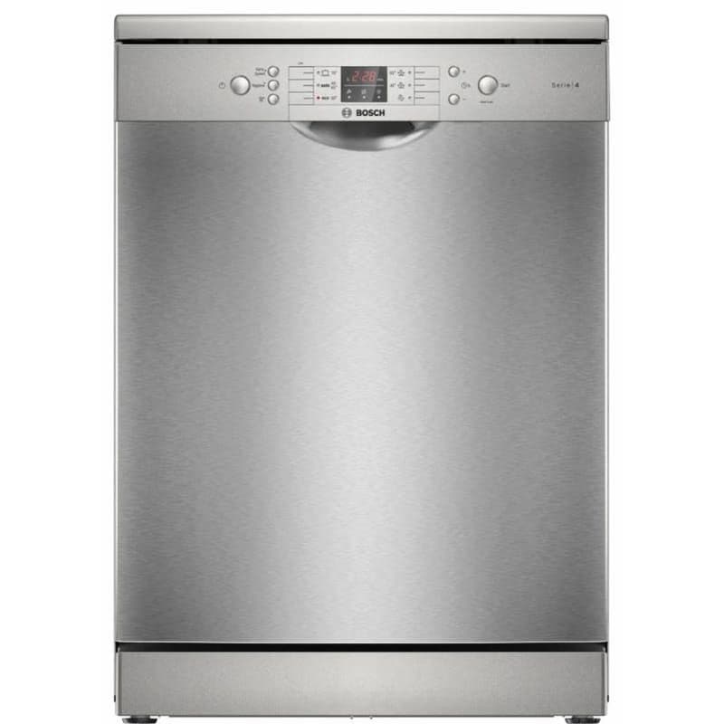 Bosch Series 4 Free Standing Dishwasher , 14 Persons Brushed Steel - SMS46NI20V