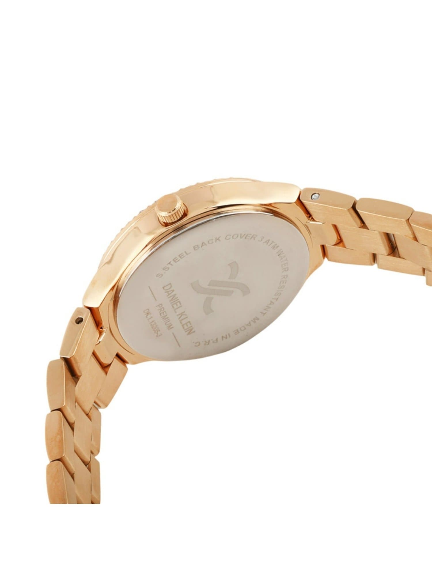 Daniel Klein Casual Analog Watch for Women, Stainless Steel Strap - Gold, DK.1.13205-2