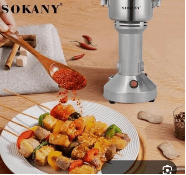 Sokany Spice Grinder, Stainless Steel, 950W, 150g - Silver