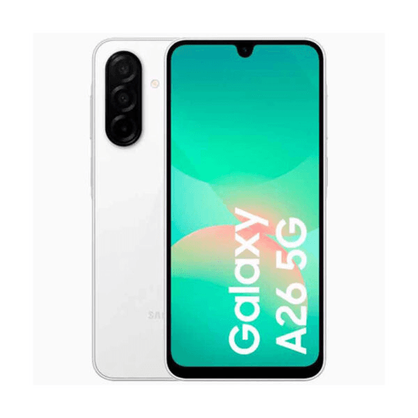 سامسونج جالكسي A26 ثنائي الشريحة، 256 جيجا، 8 جيجا رام، 5G - أبيض