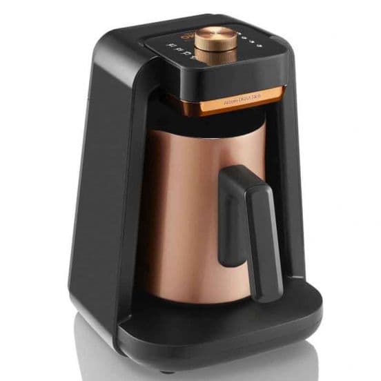 Okka Rich Pro Turkish Coffee Machine with milk, 700W - Black Copper, OK0026