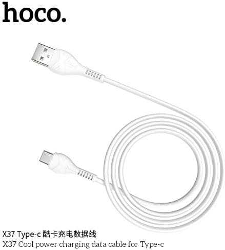 HOCO X37 Cable USB to Type C USB, 1 M - White