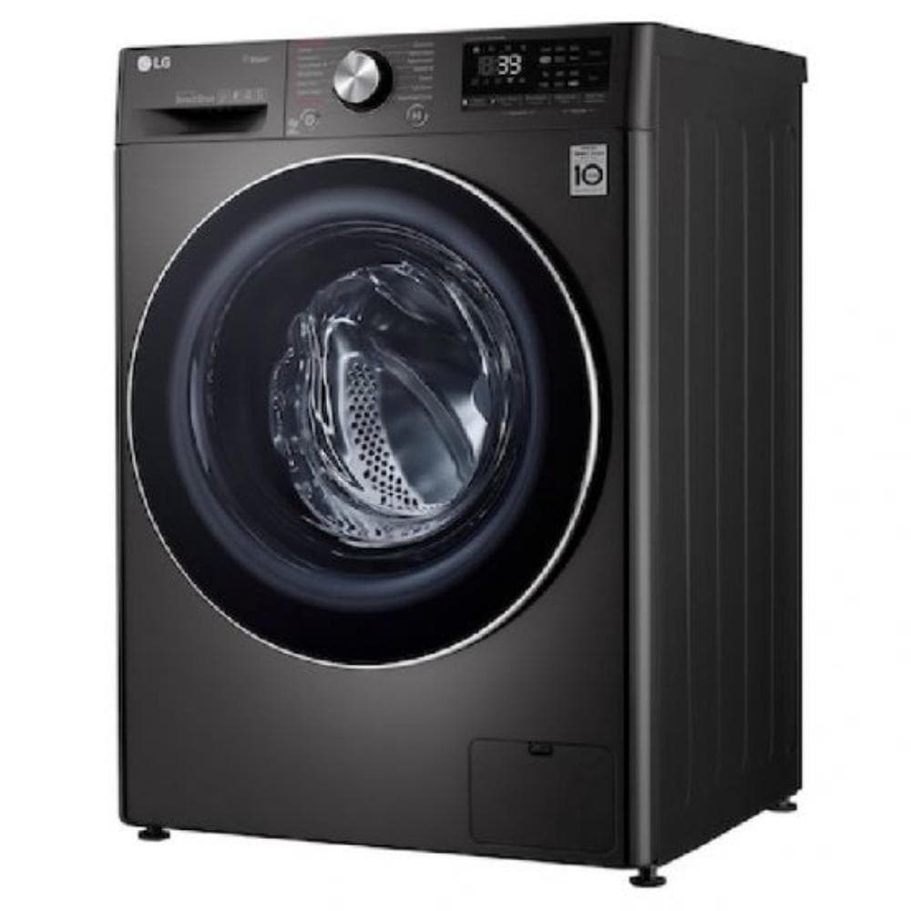 LG Front Load Full Automatic Washing Machine With Dryer, 9 Kg, F4R5VGG2E - Black Steel