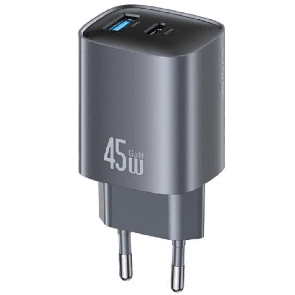 Usams PD Wall Charger, 45 Watt, CC290 - Black