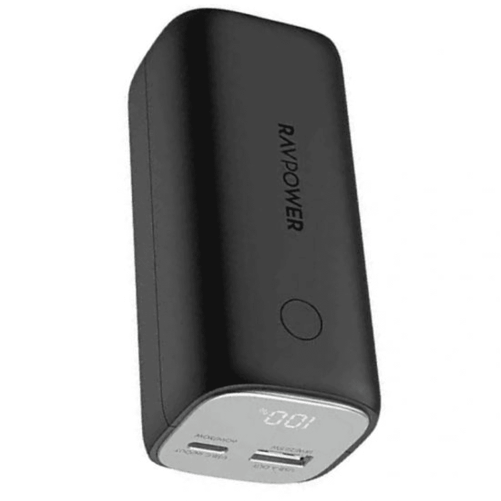 RavPower Supre PD Pioneer Power Bank, 10400mAh, 30Watt, RP-PB208 - Black